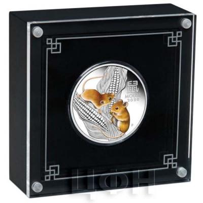 Австралия 2020 год 1$ «Год Крысы» (реверс).jpg