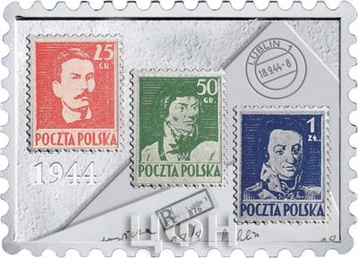 1 доллар Ниуэ «История польской почтовой марки» 2019 год (реверс).jpg