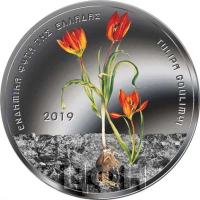 2019 Греция 5 евро «TULIPA GOULIMYI» (реверс).jpg