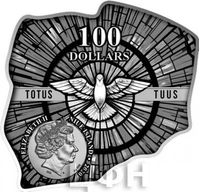 2019 Ниуэ 100 долларов «100 лет со дня рождения Кароля Йозефа Войтылы» (аверс ).jpg