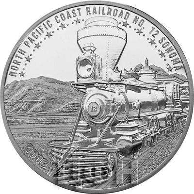 5$ Палау NORTH PACIFIC COAST RAILROAD NO. 12 SONOMA(реверс).jpg