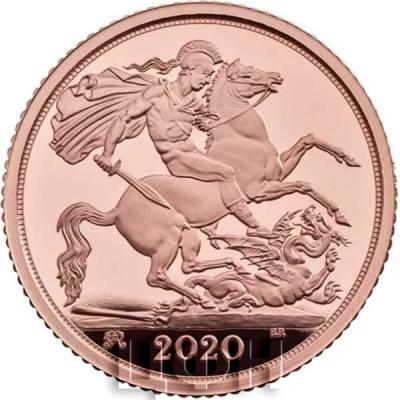 Великобритания 2020 год Соверен (реверс).jpg