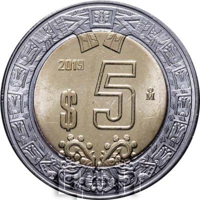2019 Мексика 5 песо (реверс).jpg