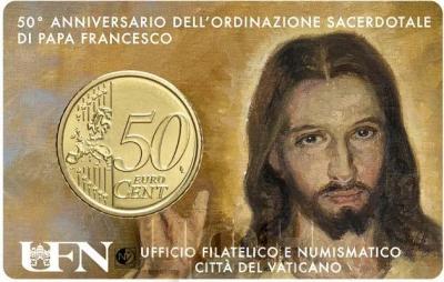 «50 ° anniversario dell'ordinazione sacerdotale di Papa Francesco» (реверс).jpg