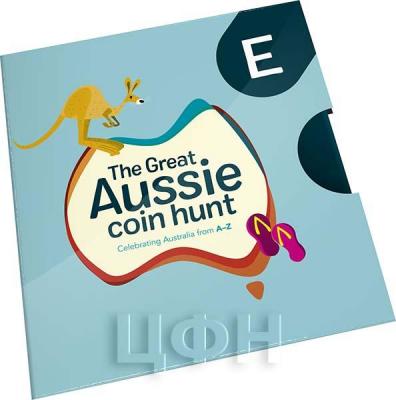 Австралия 2019 год 1 доллар «The Great Aussie Coin Hunt A-Z» (упаковка).jpg