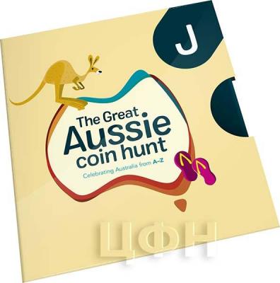 Австралия 2019 год 1 доллар «The Great Aussie Coin Hunt A-Z» (упаковка).jpg