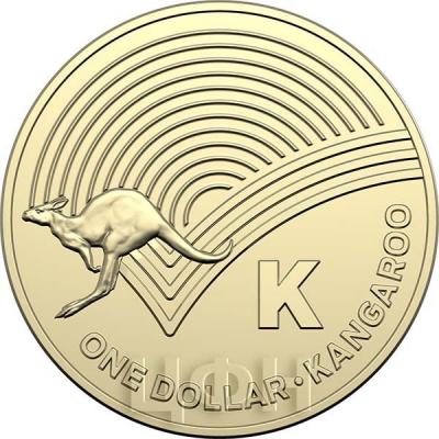 Австралия 2019 год 1 доллар  «The Great Aussie Coin Hunt A-Z» (реверс).jpg