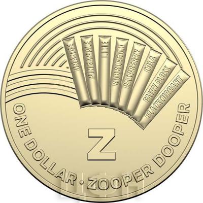 Австралия 2019 год 1 доллар  «The Great Aussie Coin Hunt A-Z» (реверс).jpg