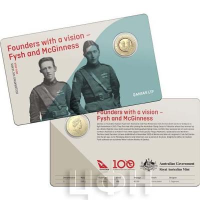 Австралия 1 доллар 2020 год QANTAS (реверс).jpg