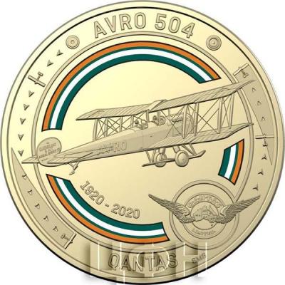Австралия 1 доллар 2020 год QANTAS (реверс).jpg