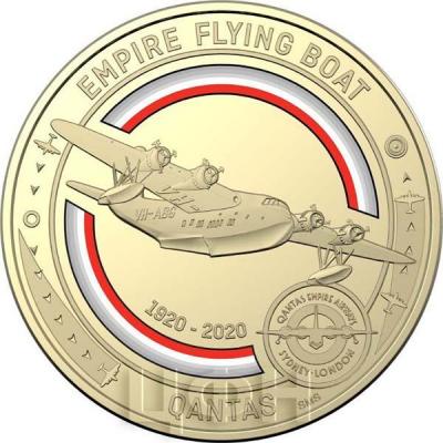 Австралия 1 доллар 2020 год QANTAS (реверс).jpg