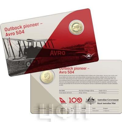 Австралия 1 доллар 2020 год QANTAS (реверс).jpg