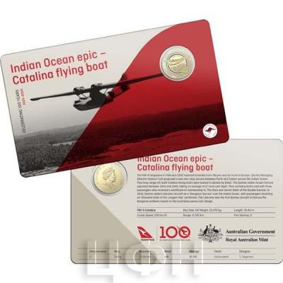 Австралия 1 доллар 2020 год QANTAS (реверс).jpg