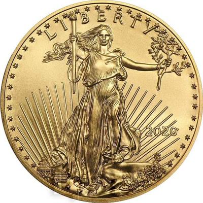 5 долларов США 2020 года - «Американский орёл» (аверс).jpg