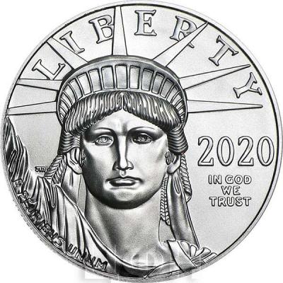 100 долларов США 2020 года - «Платиновый орёл» (аверс).jpg