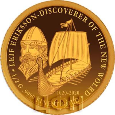 200 даласи Гамбия 2020 год «LEIF ERIKSSON - DISCOVERER OF THE NEW WORLD» (реверс).jpg
