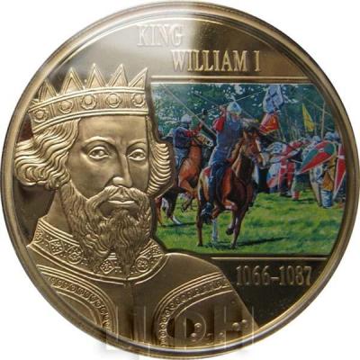 Острова Кука 1 доллар 2015 года «KING WILLIAM I 1066 - 1087» (реверс).jpg