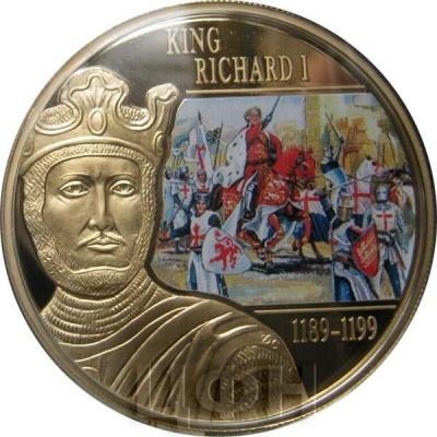 1 доллар 2015 года Острова Кука «KING RICHARD I» (реверс).jpg