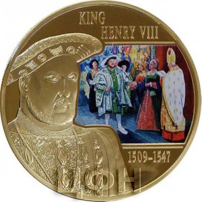 Острова Кука 1 доллар 2015 года «KING HENRY VIII 1509 - 1547» (реверс).jpg