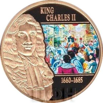 Острова Кука 1 доллар 2015 года «KING CHARLES II 1660 - 1685» (реверс).jpg