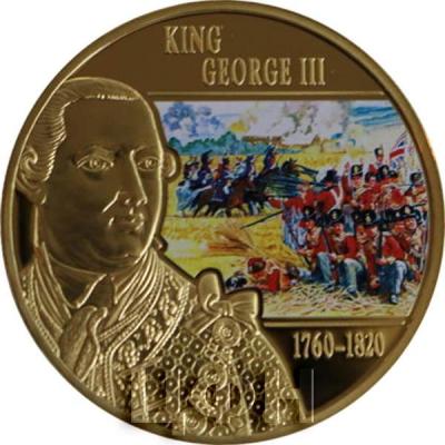 Острова Кука 1 доллар 2015 года «KING GEORGE III 1760 - 1820» (реверс).jpg