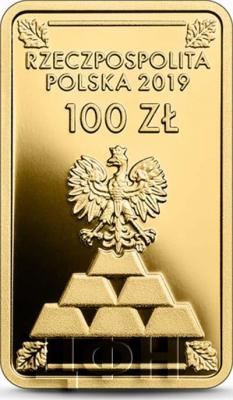 Польша 100 злотых 2019 «POWRÓT ZŁOTA DO POLSKI» (аверс).jpg