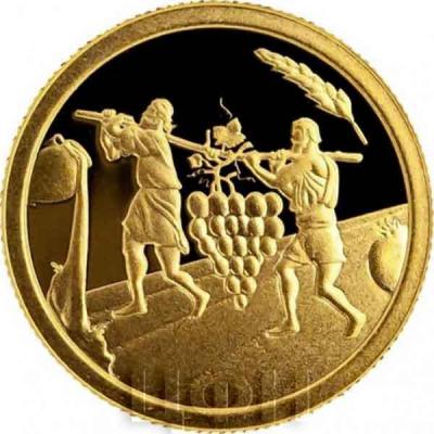 Израиль 2019 год золото «Двенадцать разведчиков» (аверс).jpg