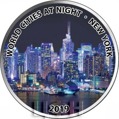 2019 Конго 10 франков «WORLD CITIES AT NIGHT NEW YORK» (реверс).jpg