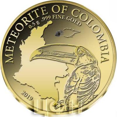 Конго 100 франков 2019 год ««Космическое золото Колумбии».»  (реверс).jpg