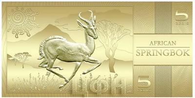 2019 Гана 5 седи «AFRICAN SPRINGBOK» (реверс).jpg