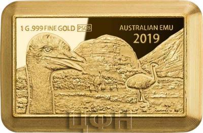 5$ Фиджи 2019 год «AUSTRALIAN EMU» (реверс).jpg