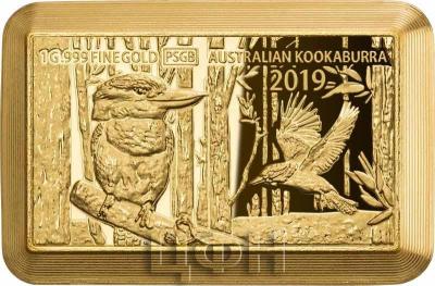 5$ Фиджи 2019 год «AUSTRALIAN KOOKABURRA» (реверс).jpg