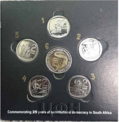 2019 Celebrating South Africa 25 Years Constitution Democracy 6 Coin Set.jpg