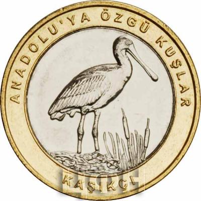Турция 1 куруш 2019 год «KAŞIKÇI» (реверс).jpg