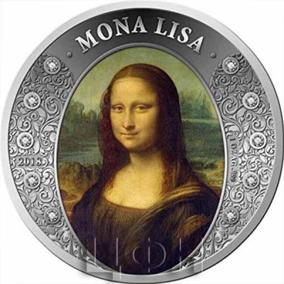 2018 GH Diamond Art PowerCoin MONA LISA 1 Oz Silver Coin 5 Cedis Ghana 2018 BU Brilliant Uncirculated.jpg