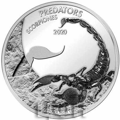 Демократическая Республики Конго 20 франков 2020 «SCORPION PREDATORS» (реверс).jpg
