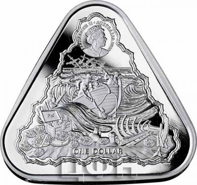 1$ Австралия 2020 год «Австралийские кораблекрушения» (аверс).jpg
