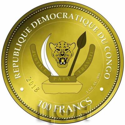 Демократическая Республика Конго 100 франков 2018 год (аверс).jpg