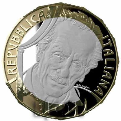 2020, 5 евро Италия, памятная монета -  «Эдуардо де Филиппо» (аверс).jpg