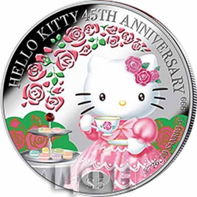 Острова Кука 5$ 2020 год «HELLO KITTY 45TH ANNIVERSARY» (реверс).jpg