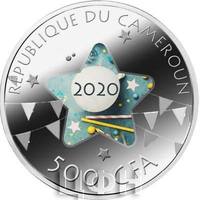 Камерун 500 франков кфа 2020 год «С днём рождения» (аверс).jpg