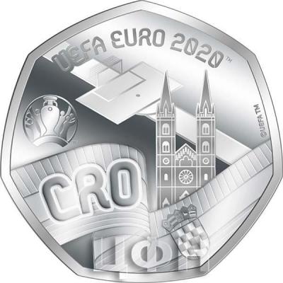 Гибралтар 20 пенсов 2020 год «Хорватия UEFA EURO  2020» (реверс).jpg