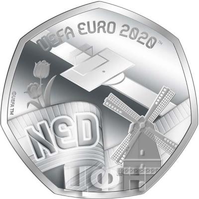 Гибралтар 20 пенсов 2020 год «Нидерланды UEFA EURO  2020» (реверс).jpg