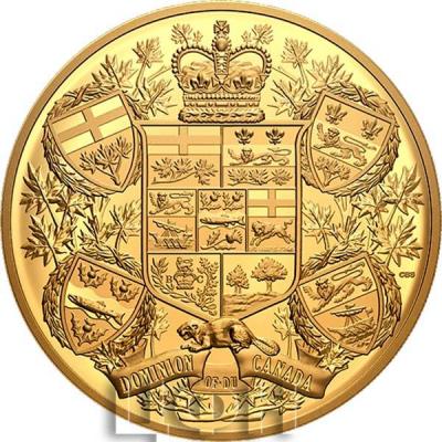 Канада 2500 долларов 2020 год  «Герб Канады 1905 года» (реверс).jpg