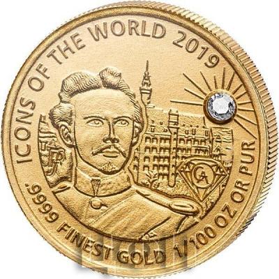 10 Francs Ruanda Gold Affordable Diamond Edition Ludwig II.jpg