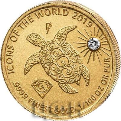 10 Francs Ruanda Gold Affordable Diamond Edition Schildkröte 2019.jpg