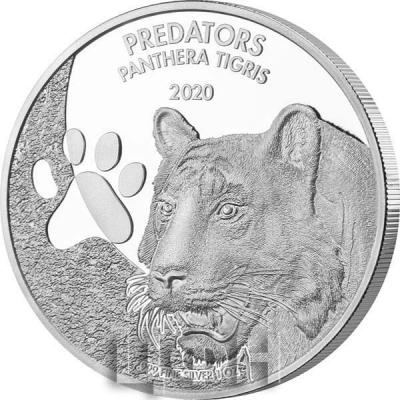 Конго 20 франков 2020 «PANTHERA TIGRIS» (реверс).jpg