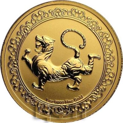 2019 Niue 1 oz Gold $250 Celestial Animals Tiger (wBox & COA).jpg