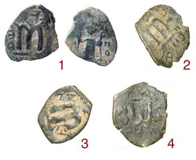 4 Countermarks on Arab-Byzantine AE Follis .jpg