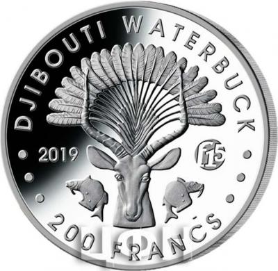 «Djibouti 2019 Djibouti Waterbuck» (реверс).jpg